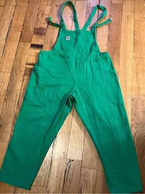 Lucy and Yak Green Overalls
